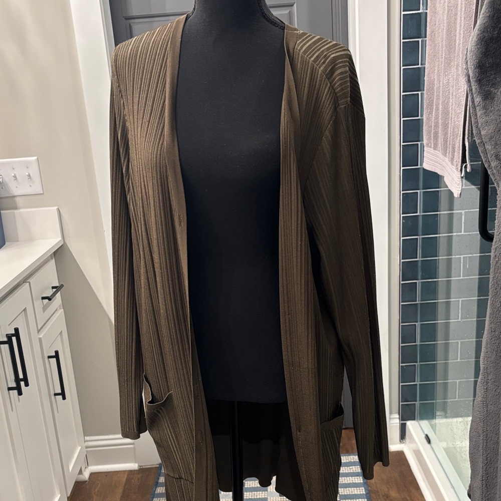 Chico's Olive Green Women's Cardigan